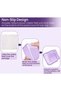 25 PCS Clear Purple Plastic Drawer Organizer Set, 4 Assorted Sizes Modular Storage Bins for Makeup, - 7