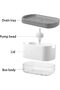 Soap Pump Dispenser, Detergent Press Box, Kitchen Sponge Holder, Kitchen Accessories, Suitable for K - 4