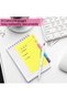 Tabbed Self-Stick Lined Divider Sticky Notes, 10 x 15 cm Lined Sticky Notes, 2 Pack of 120 Sheets, 6 - 5