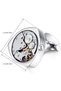 Mens Vintage Watch Movement Steampunk Cufflinks with Gift Box-Working,Triangle - 7
