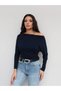 Off-Shoulder Long Sleeve Blouse - 4