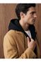MEN'S WINTER COAT WITH REMOVABLE HOOD AND MELTON COAT TRIM - 4