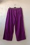 Italian Burgundy Elasticated Hem Wide-Leg Corduroy Oversized Woven Pants 102 68 - 3