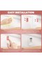 6 Pack Magnetic Remote Control Holder Wall Mount, Silicone Self Adhesive No Drill Remote Organizer, - 5