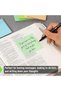 Mr. Pen- Transparent Sticky Notes, 3" x 3", 12 Pads, 600 Sheets - 6