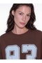 TWO MT SHOP QUALITY Brown Oversized Women's Thick Sweatshirt - 3