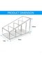 Remote Control Holder, Plastic Divided Organizer Bins With 4 Compartment Clear, Caddy for Food Snack - 6
