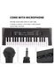 Electric Music Piano, 37 Keys Electric Keyboard with Microphone Recording Function Multi Function Pi - 3