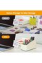 Remote Control Holder, Desktop Storage Organizer Box, TV Caddy Tray for Media Controllers, Tabletop - 6