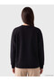 TWO MT SHOP QUALITY LCW EVERYDAY Black Oversized Soft-Touch Women's Sweatshirt - 4