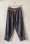 Italian Black Jacket with Collar, Pockets, and Belt; Elasticated Jacquard Woven Velvet Top and Bottom Set, Sizes 64-94, 64-70 - 3