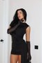 VEGAS STELLA ONE-SHOULDER MINI DRESS WITH TULLE