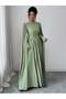 Rochie maxi, verde - 5