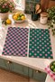 Emerald Pop Checkered and Polka Dot Digitally Printed 2-Piece Kitchen Towel Set, 35x55 cm - 8