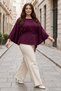 Women's Plus-Size Batwing Sleeve Belted Poncho - 4
