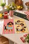 Retro Dachshund with Sweater and Glasses Dog-Printed Digitally Printed 2-Piece Kitchen Towel Set, 35x55 cm - 6