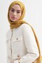 Symmetric Jacquard Italian Silk Shawl Mustard