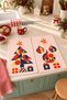 Geo Noel Geometric Patterned New Year's Ornament Digitally Printed 2-Piece Kitchen Towel Set, 35x55 cm - 7
