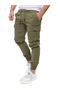 Men's Jogger Pants with Cargo Pockets, 97% Cotton with Stretch Fabric, Elasticated Hem - 3