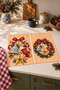 Digitally Printed 2-Piece Kitchen Towel Set with Ribbon, Christmas Bell, and Christmas Stocking Patterns, 35x55 cm - 7
