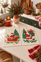 Santa Ride Digitally Printed 2-Piece Kitchen Towel Set with Santa Claus and Sleigh Design, 35x55 cm - 4