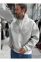 Light Gray Panda-Print Sweatshirt with half-zip by HM- - 3