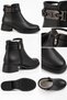1731 Women's Casual Boots with 2 cm thick heels, buckles, and zippers - 4