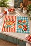 Apple Pie-Patterned Digitally Printed 2-Piece Kitchen Towel Set, 35x55 cm - 2