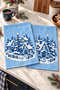 Snow Village Snowy Village Pattern Digitally Printed 2-Piece Kitchen Towel Set, 35x55 cm - 7