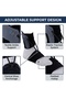 Prim Textile Drop Foot Orthosis Right ATX01, Dynamic Dorsiflexion Support Brace with Adjustable Elastic Traction Strap, Gel Achilles Pad, Padded Instep and Shoe Attachment for Laced Footwear. - 3