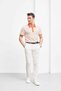 Men's Button Detailed Polo Collar T-Shirt - 5