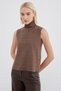 Turtleneck Thessaloniki Knitted Sleeveless Blouse - 4
