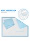 Baby Disposable Changing Pad, 100Pack Soft Waterproof Mat, Portable Diaper Changing Table & Mat, Lea - 2