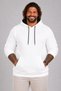 Plus Size Men's Basic Hooded Sweatshirt 11700 ECRU