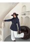 Women's Short-Belted Patchwork Trench Coat: Modern, Chic, Everyday Outerwear - 8