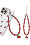 Phone Charms Strap, Cherry Charm Strap Universal Lanyard Wrist Chain String for Phone Case