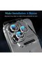 واقي عدسة الكاميرا لهاتف iPhone 16 Pro/iPhone 16 Pro Max، واقي شاشة زجاجي مقوى معدني - 5