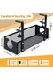 Under Desk Cable Management Tray, No Drill Adjustable Clamp Cable Management Under Desk, منظم اسلاك - 2