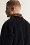 Velvet-Collar, Lined, Zippered Plush-Lined Coat - 4