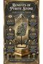 Latas Natural Pyrite Crystal Stone on Metal Stand Raw Pyrite Cluster for Attracting Wealth, Abundance, Business Growth, Money Magnet - 2