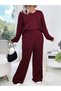Set, burgundy - 3