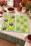 Digitally Printed 2-Piece Kitchen Towel Set with Star Fruit and Kiwi Patterns, 35x55 cm