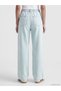 Alita City Farkıyla Xside Blue Denim Straight Wideleg Elastic Waist Wide Leg Women's Jean Trousers - 4