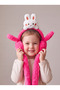 Girls' Plush Rabbit Earmuffs with Movable Ears—Cute Winter Ear Protectors
