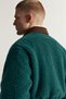 Velvet-Collar, Lined, Zippered Plush-Lined Coat - 3