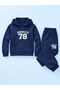 Armikids Unisex Hooded Sweatshirt with Print Detail and Kangaroo Pocket, and Jogger Pants
