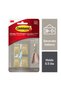 Small Metallic Hooks with Strips, Gold, 4 Hooks and 5 Strips - No Damage Adhesive Wall Hooks - 2