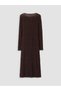 LCW Comfort Brown Lace-Patterned Dress, Featuring the ALITA CITY Touch - 7