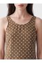 LCW Comfort Brown Polka Dot Dress, Featuring the ALITA CITY Touch - 2