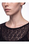LCW Comfort Black Lace-Patterned Dress, Featuring the ALITA CITY Touch - 3